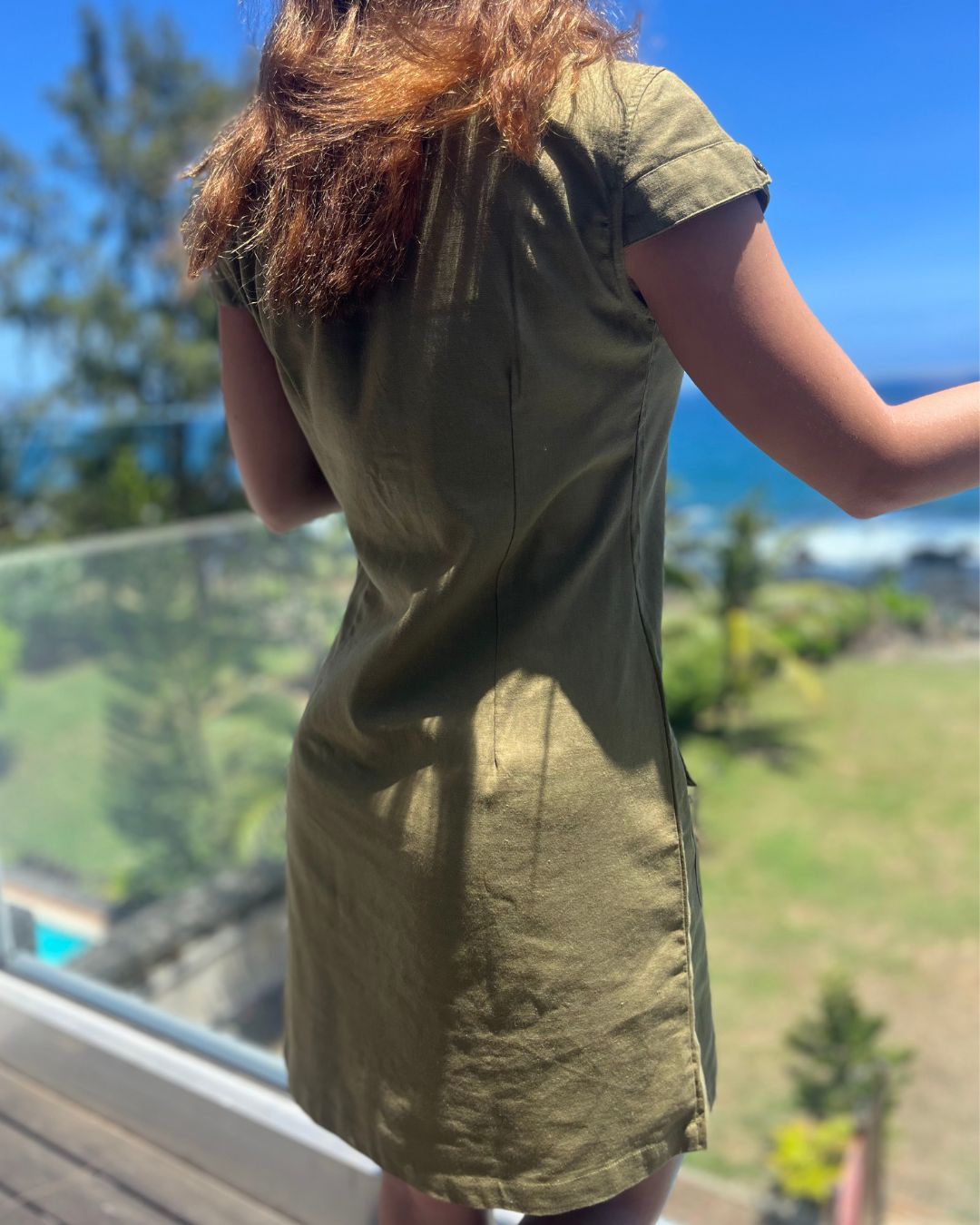 Robe safari avec poches